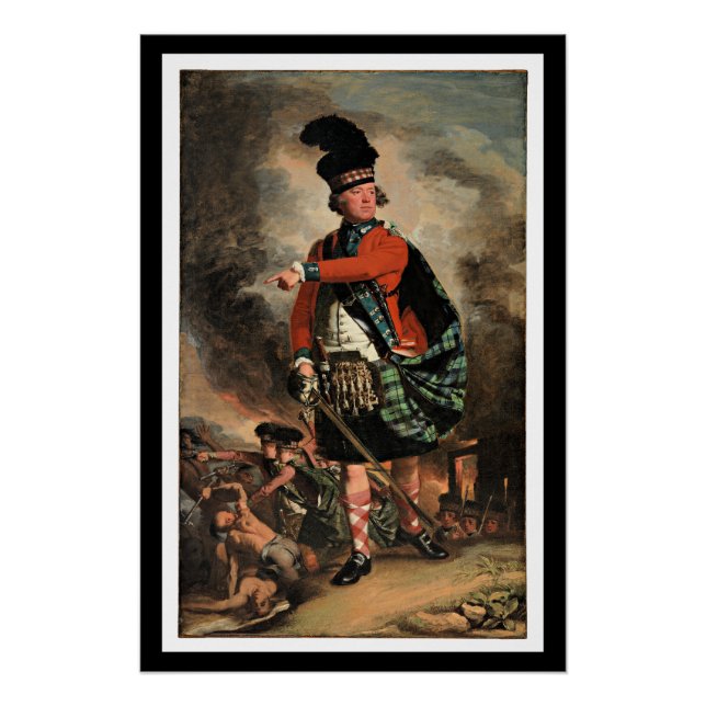 Póster Retrato de John S. Copley de Hugh Montgomerie (Anverso)