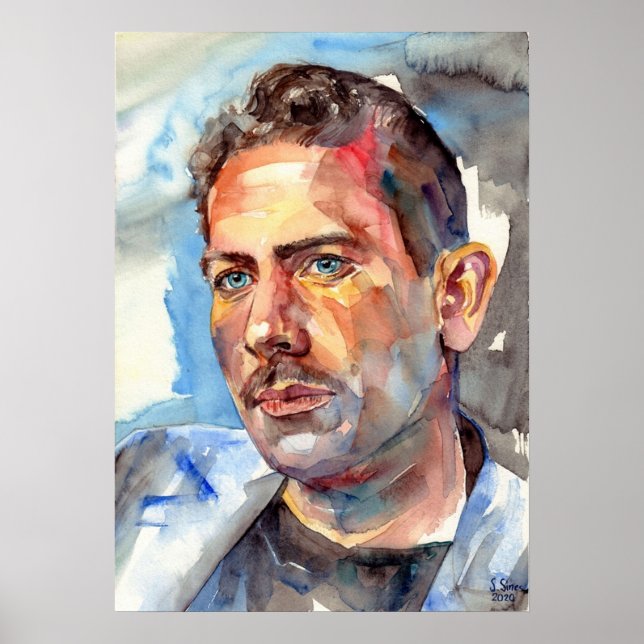 Póster Retrato de John Steinbeck (Frente)