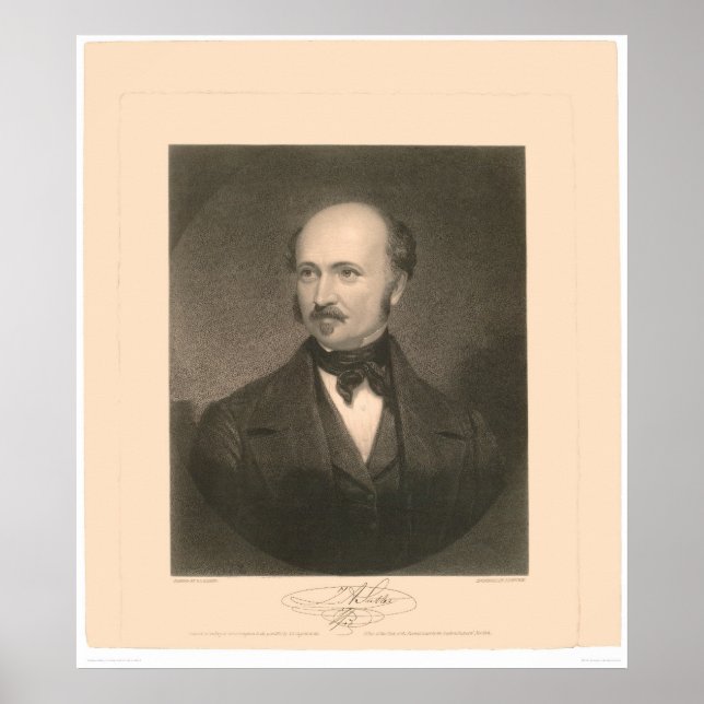 Póster Retrato de John Sutter (1679A) - Restaurado (Frente)