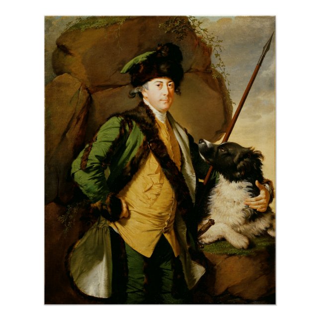 Póster Retrato de John Whetham de Kirklington (1731-81) (Anverso)