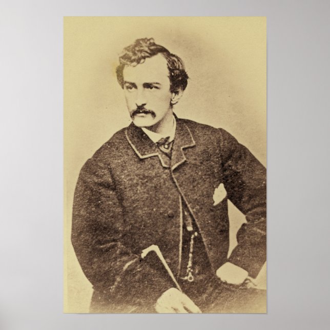 Póster Retrato de John Wilkes Booth | 1861-65 (Frente)
