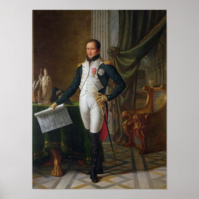 Póster Retrato de José Bonaparte Rey de España (Frente)