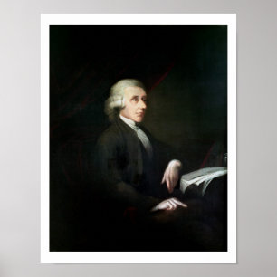 Póster Retrato de Joseph Priestley (1733-1804) (aceite en