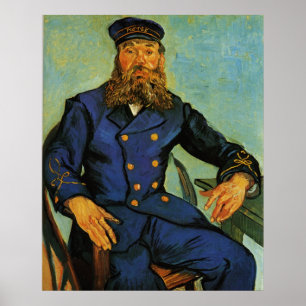 Póster Retrato de Joseph Roulin - Van Gogh