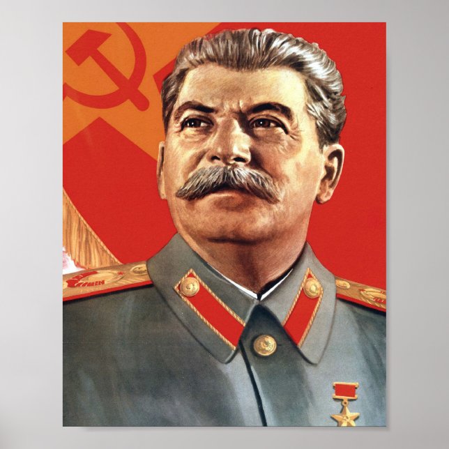Póster Retrato de Joseph Stalin (Frente)