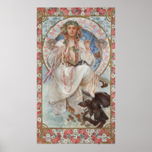 Póster Retrato de Josephine Crane-Bradley como Slavia por
