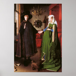 Póster Retrato de Juan Arnolfini y su esposa
