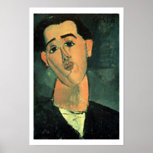 Póster Retrato de Juan Gris (1887-1927) 1915 (aceite en l