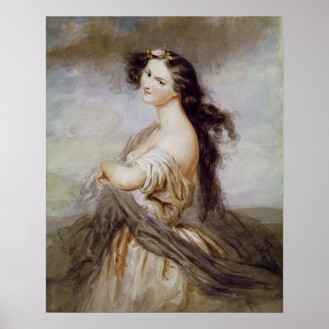 Póster Retrato de Juliette Drouet (Frente)