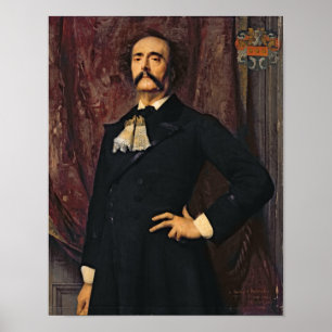 Póster Retrato de Julio Barbey d'Aurevilly 1881