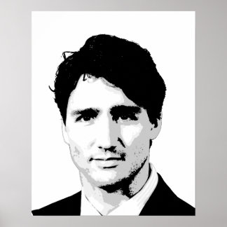 Póster Retrato de Justin Trudeau