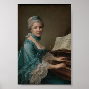 Póster Retrato de Justine Favart Poster