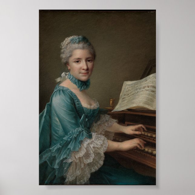 Póster Retrato de Justine Favart Poster (Frente)