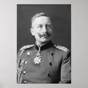 Póster Retrato de Kaiser Wilhelm II - 1902