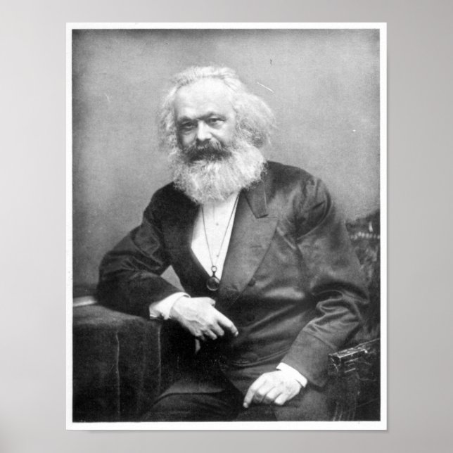 Póster Retrato de Karl Marx (Frente)