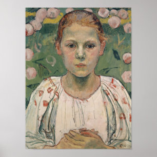 Póster Retrato de Kathe von Bach el   en el jardín