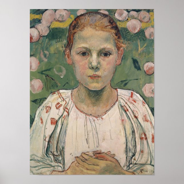 Póster Retrato de Kathe von Bach | En el jardín (Frente)