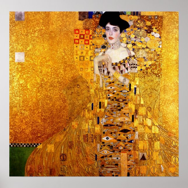 Póster Retrato de Klimt de Adele Bloch-Bauer Poster (Frente)