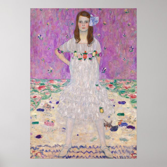 Póster Retrato de Klimt Mada Primavesi (Frente)