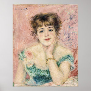 Póster Retrato de la actriz Bonito Jeanne Samary de Renoi