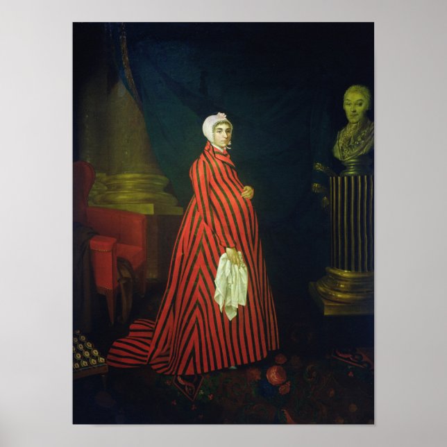 Póster Retrato de la actriz y Praskovya (Frente)