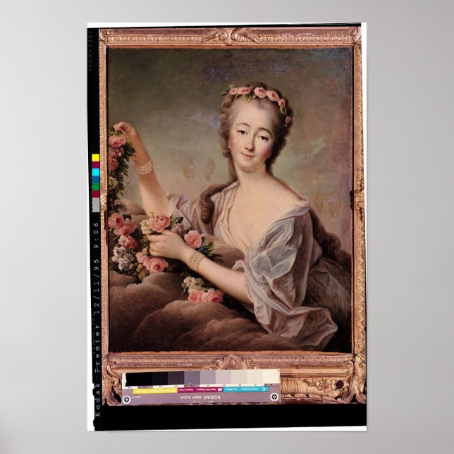 Póster Retrato de la condesa de Barry como flora (Frente)