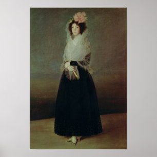 Póster Retrato de la condesa Marquesa de la Solana