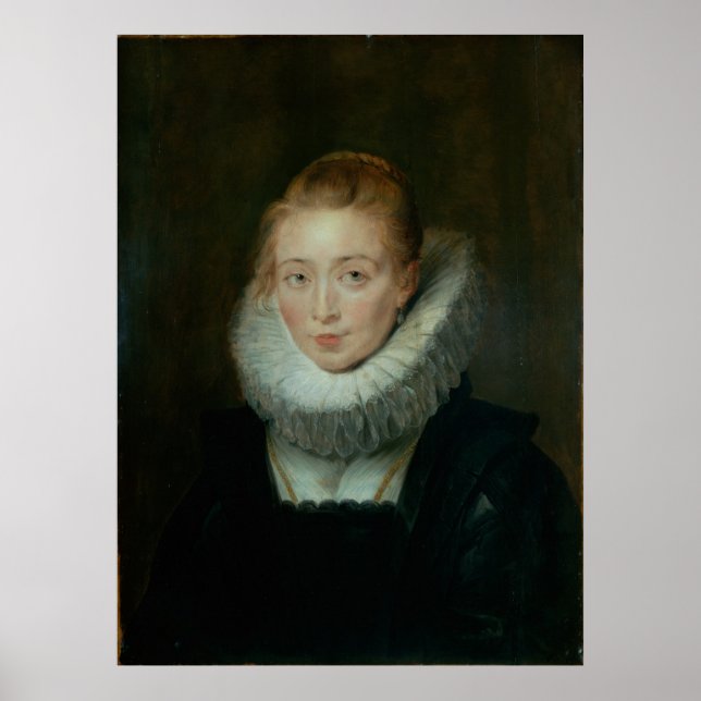Póster Retrato de la dama de espera de la infanta Isabel (Frente)