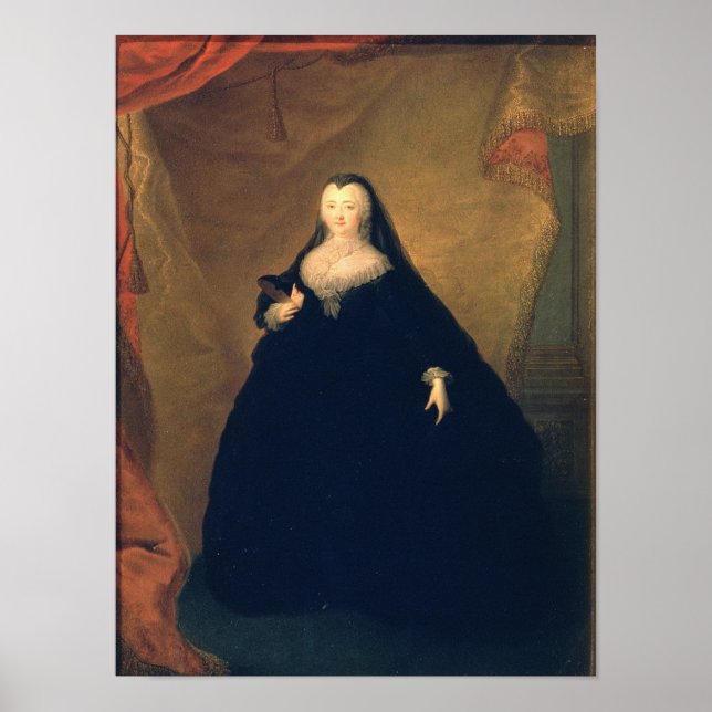 Póster Retrato de la emperatriz Elizabeth con vestido bri (Frente)