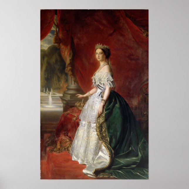 Póster Retrato de la emperatriz Eugenie de Francia (Frente)