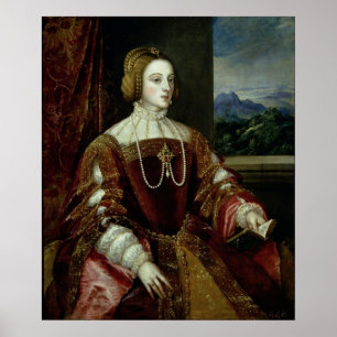 Póster Retrato de la Emperatriz Isabel de Portugal