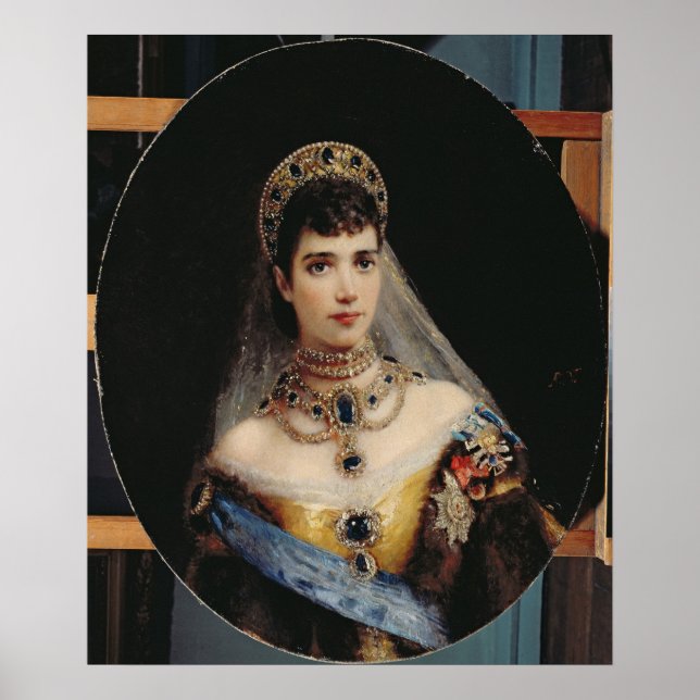 Póster Retrato de la emperatriz Maria Fyodorovna (Frente)