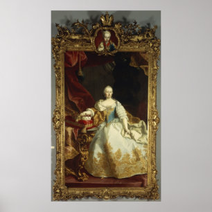 Póster Retrato de la emperatriz Maria Teresa