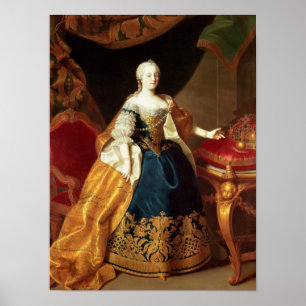 Póster Retrato de la emperatriz María Teresa