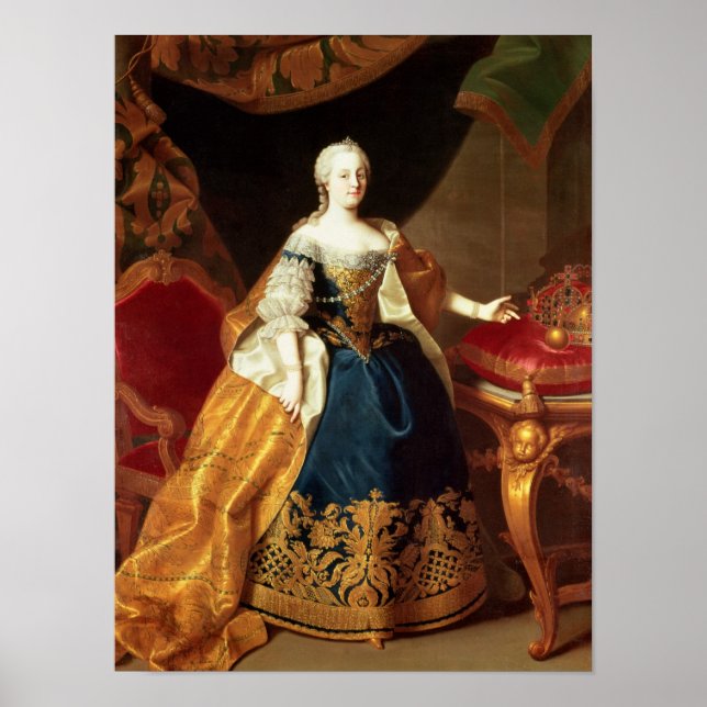 Póster Retrato de la emperatriz María Teresa (Frente)