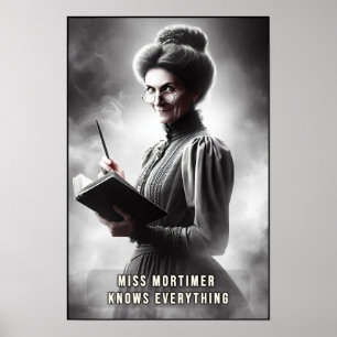 Póster Retrato de la Era Victoriana de una Directora Cree