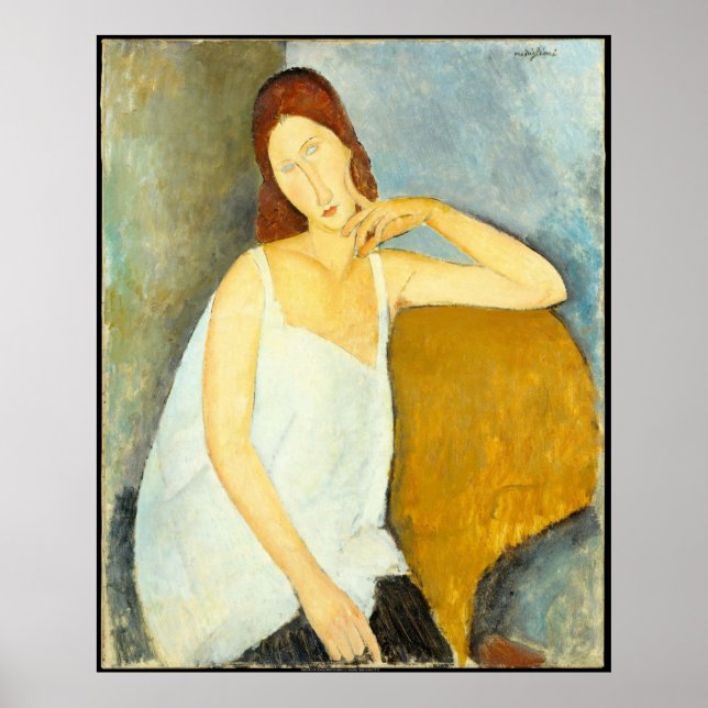 Póster Retrato de la esposa de Amedeo Modigliani (Frente)