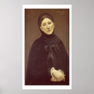 Póster Retrato de la esposa del artista, señora de