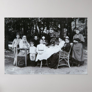 Póster Retrato de la familia autor del Leo N. Tolstoy