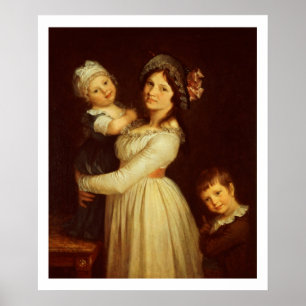 Póster Retrato de la familia de la señora Anthony y sus