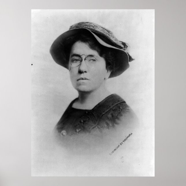 Póster Retrato de la feminista anarquista Emma Goldman (Frente)