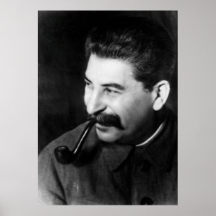 Póster Retrato de la foto de Stalin