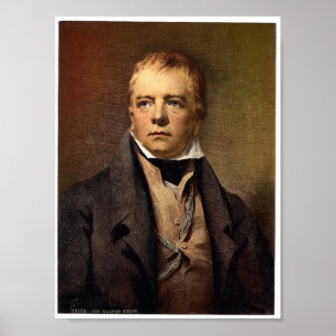 Póster Retrato de la fotografía clásica de Sir Walter Sco