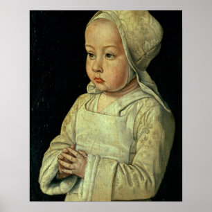 Póster Retrato de la hija de Suzanne de Borbón (1491-1521