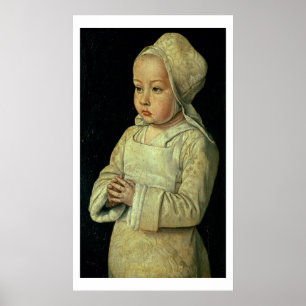 Póster Retrato de la hija de Suzanne de Borbón (1491-1521