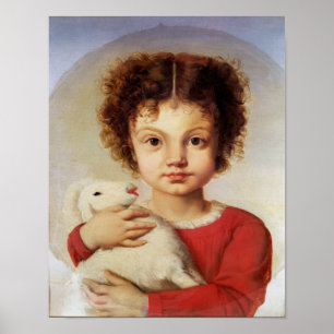 Póster Retrato de la hija del artista, Lina
