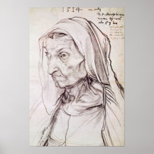 Póster Retrato de la madre del artista, 1514