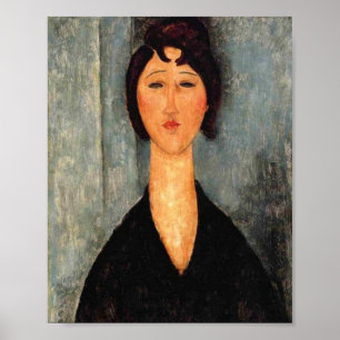Póster Retrato de la mujer Modigliani