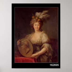 Póster Retrato de la princesa Anne Biron de Courland