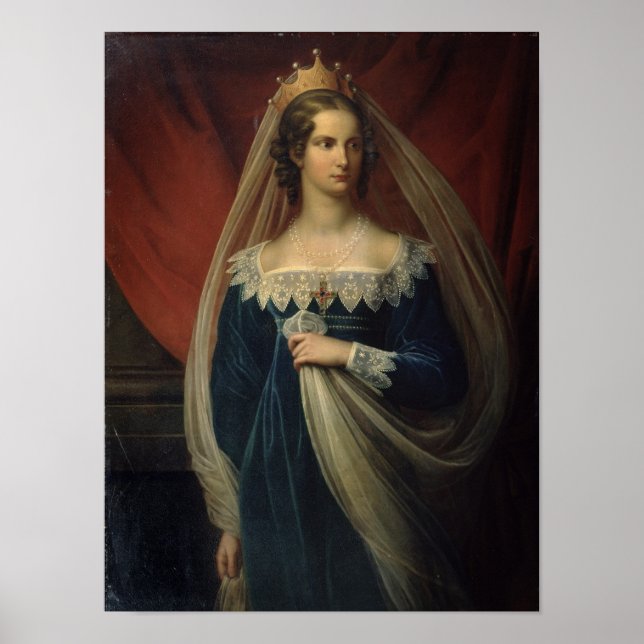 Póster Retrato de la princesa Charlotte von Preussen (Frente)
